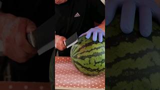 달인의 속시원한 칼질 - 수박 자르기 - Amazing Watermelon Cutting Skill - Watermelon Punch - Korean street food