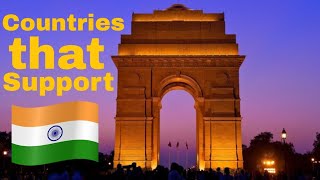 🇮🇳 Top 10 Countries that Support India | Includes America Canada and Japan | Yellowstats
