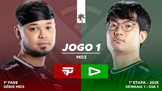 PAIN GAMING x LOUD | Jogo 1 - MD3 | 1° Fase - LTA Sul | 1ª Etapa do Novo CBLOL 2025