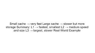 Cache Memory Explained | L1 vs L2 vs L3 Cache Made Simple