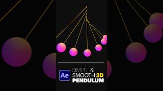 3D Pendulum Animation in After Effects Tutorial #motiongraphics #animation