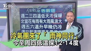 【任立渝講天氣】本周兩波冷空氣報到 \