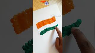 Indian flag painting with finger🇮🇳🤩☝️ #shorts #trending #art #painting #india