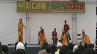 セネガルの伝統舞踊　アフリカンダンス サバールダンス　Tangana jer African festa2009