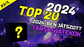 Társasjáték Toplista '24 | TOP 20 játék, amivel 2024-ben játszottam