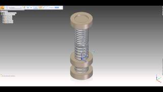 Adjustable spring test SolidEdge