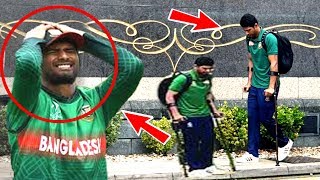 ভারতের ম্যাচের আগে ভয়াবহ খারাপ সংবাদ বাংলাদেশের, ম্যাচের আগে ক্র্যাচে ভর দিয়ে হাটছেন মাহমুদুল্লাহ !!