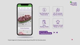 Hassle-Free, Fresh Chicken, FreshToHome App Se | Telugu | 30s
