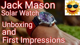 JACK MASON SOLAR UNBOXING