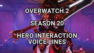 Overwatch 2 Season 20 - Hero Interaction Voice Lines OW2