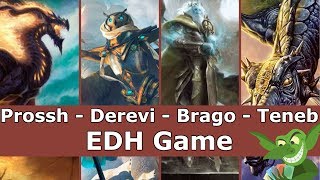 Prossh vs Derevi vs Teneb vs Brago EDH / CMDR game play for Magic: The Gathering