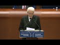 Intervento del Presidente Mattarella all’Assemblea Parlamentare del Consiglio d’Europa