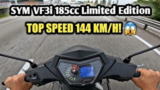 SYM VF3i 185cc LE Test Ride | TOP SPEED 144 KM/H!