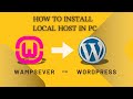 How to Install Localhost on PC using WampServer for WordPress - Step-by-Step Guide 2024