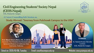 Career Counselling Info Session on- Study Abroad- “Journey from Pulchowk Campus to the USA\