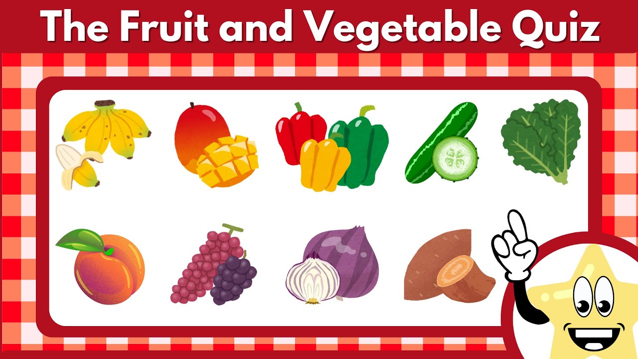 Fun Fruits And Vegetables Quiz For Kids Learn And Play Youtube