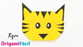 🐯 Tigre de papel – Aprende a hacer animales de origami