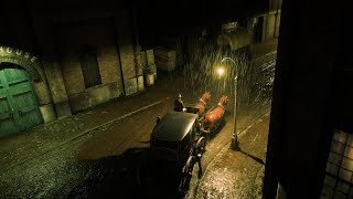 Relaxing 3 Hours of Horse Cart Riding in Heavy Rain \u0026 Thunderstorm 🌩️ | Red Dead Redemption 2 ASMR