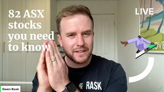 82 ASX shares you need to know in 2023, by Owen Rask! | Selfwealth Live