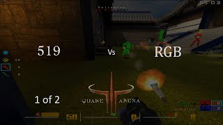 519 vs RGB Quake 3 Arena CTF q3wcp1 2004-08-12 game 1 of 2