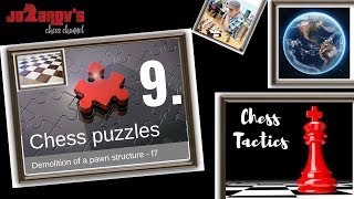 Chess tactics - Chess puzzles - Demolition of a pawn structure - f7 attack