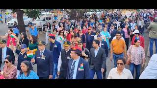 OVER 500 EX-SERIVCEMEN PARTICIPATE IN THE VETERANS' DAY PARADE AT MARINE DRIVE