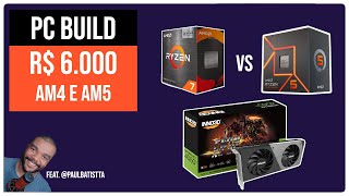 Recomendações de build de até R$6.000 AM4 e AM5 para Black Friday, o @pcbuildwizard traz para você.