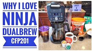 2022 Why I Love Ninja CFP201 DualBrew 12 Cup Coffee Maker Single Serve K Cup 3 Brew Styles Machine