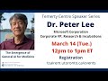 Dr  Peter Lee (Microsoft VP Research) • The Emergence of General AI for Medicine.