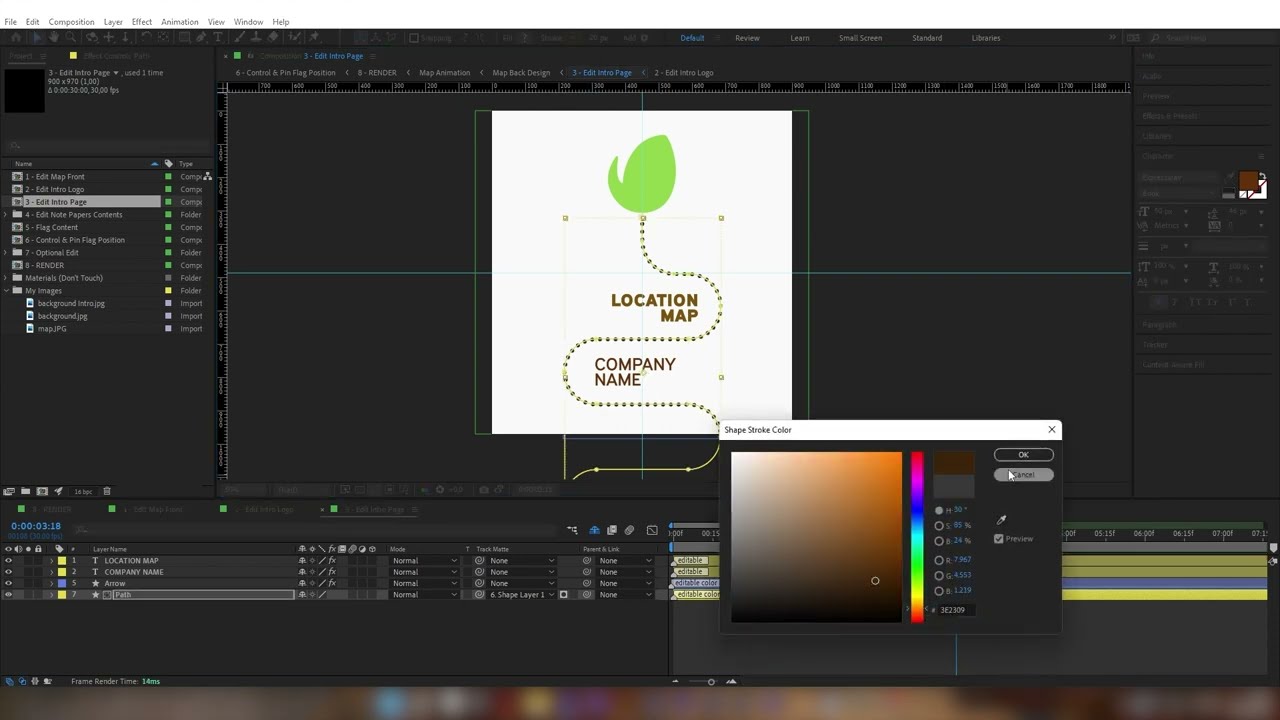 Map After Effects Template Tutorial Youtube