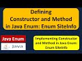 Defining Constructor and Method in Java Enum - enum SiteInfo |  Java enum | enum in Java