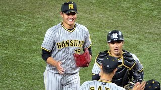 勝利の瞬間！西純矢のプロ初完投勝利！2022/05/18 阪神タイガース