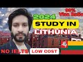 Study in Lithuania 2024 | Lithuania Student Visa Without IELTS with 100% Scholarship