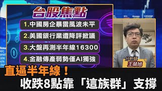 台股看民視／中美2因素夾擊「直逼半年線」！大盤收跌8點靠「這族群」支撐－民視新聞