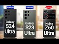 Samsung Galaxy S24 Ultra vs Samsung Galaxy S23 Ultra vs Nubia Z60 Ultra