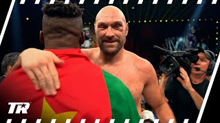 Tyson Fury & Francis Ngannou Embrace After Historic Fight | Fury Gets Decision Win