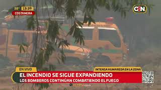 Incendio en la Costanera: confirman que fue provocado y ya hay sospechosos