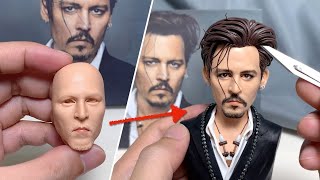 April 15, 2024Johnny Depp sculpture handmade from polymer clay, the full sculpturing proces azam786