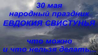 30 мая народный праздник Евдокия Свистунья. Народные приметы и поверья
