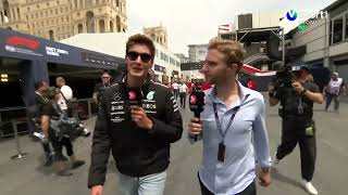 Viaplay Reporter Interviews George Russell on Yesterday's Incident Interview | #AzerbaijanGP | #F1