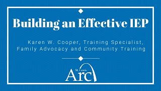 Building an Effective IEP (Individualized Education Program) Workshop