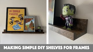 Making Simple DIY Shelves for Frames