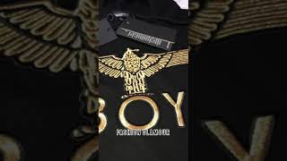 FASHION GLAMOUR - SWEATER HOODIE BOY LONDON WINGS GOLD EMBROIDERY(BORDIR)