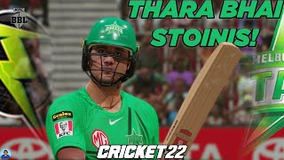 #3 Thara Bhai Stoinis! - Sydney Thunder vs Melbourne Stars - BBL 11 - Cricket 22 - RahulRKGamer