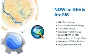 Google Earth Engine Tutorial 15: Calculate Normalized Difference Water Index (NDWI)