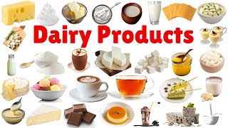 Dairy Products Name | Dairy Food | Process Dairy products vocabulary in English | English Vocabulary