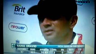 Rahul Dravid...Indian Man of the Series...IND vs ENG Tests... 22-Aug-2011...