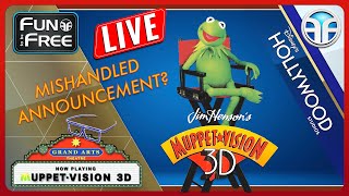 🔴 LIVE: Disneys Hollywood Studios - Did Disney MISHANDLE The Muppet*Vision 3D Closure Announcement?