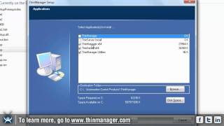 Installing ThinManager