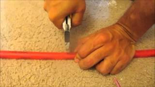 How to cut PEX pipe with Utility Knife